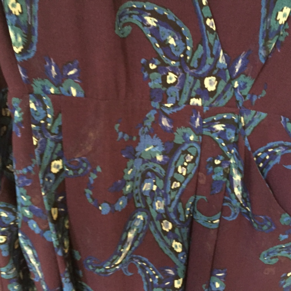 CAbi Purple and Blue Midi Dress - Picture 15 of 16
